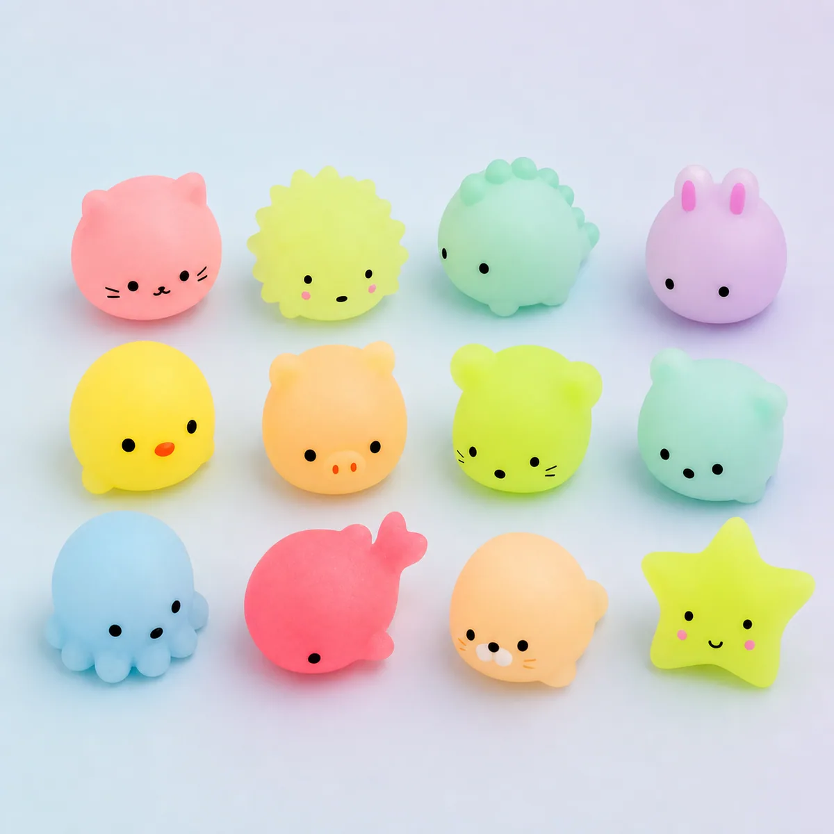 Mini Mochi Animals Squishy Set (12-Pack)